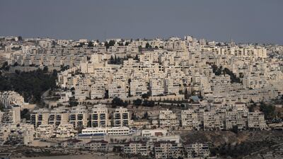 The Israeli settlement of Har Homa, seen from the West Bank city of Bethlehem. AFP