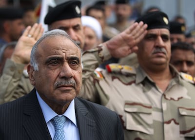 Iraqi Prime Minister Adel Abdul Mahdi quit after the protests. AFP