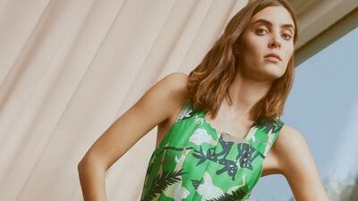 Green jungle jumpsuit. Courtesy Whistles