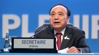 Houlin Zhao, secretary general of ITU. Pawan Singh / The National
