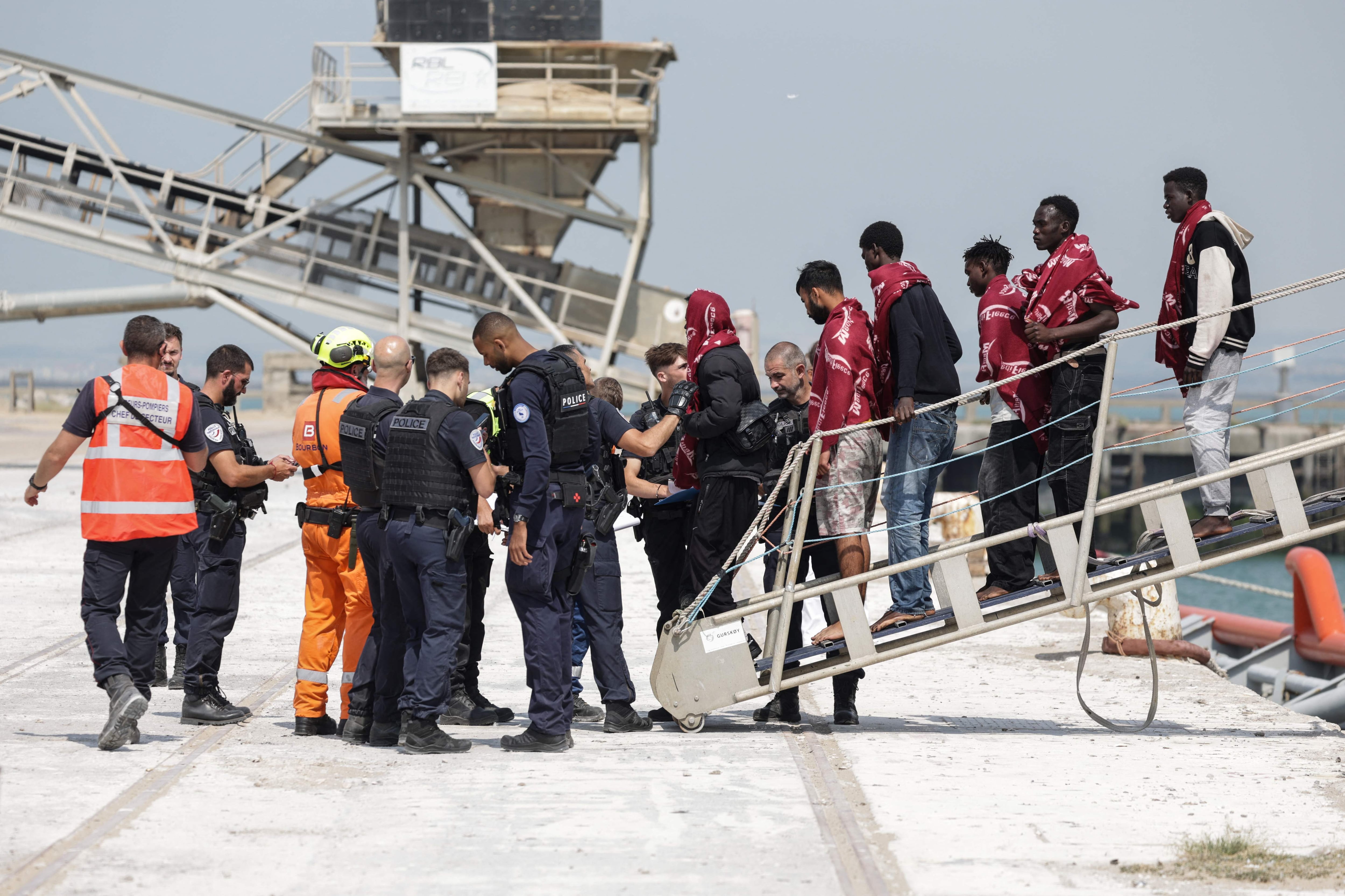 More than 150 migrants rescued after boat catches fire in Channel