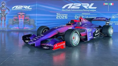 The autonomous Dallara Super Formula SF23,a model used by teams competing in A2RL. Photo: Wam