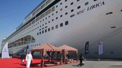 Last October MSC Cruises became the first cruise line to sail its cruises out of Abu Dhabi. Ravindranath / The National