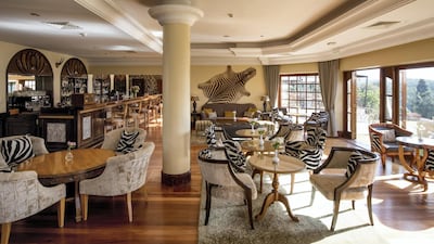 Zebar restaurant and bar at Fairmont Mount Kenya.