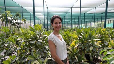 Kamelia bin Zaal has been selected for the five-day Chelsea Flower Show, which starts on May 19, 2015. Pawan Singh / The National