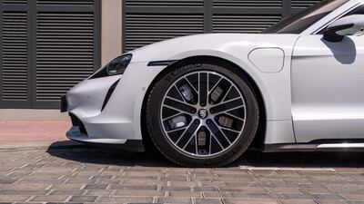 Getting to 100kph takes a mere 3.2 seconds, which makes the Porsche Taycan Turbo one of the fastest cars to wear a Porsche badge.