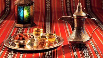 Dates and coffee at Flavours, Sheraton Abu Dhabi