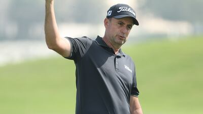Richard Bland during a practice ahead of the the Ras Al Khaimah Challenge. Getty