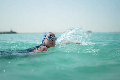 Ameera Al Jaberi is hoping to make waves in the MS survivor taking part in the Open Masters Games Abu Dhabi. photo: Ameera Al Jaberi