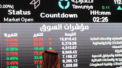 The prospect of the inclusion of Saudi Arabian stocks in the FTSE and MSCI Emerging Markets Index would boost foreign participation in the local market. FAYEZ NURELDINE/AFP