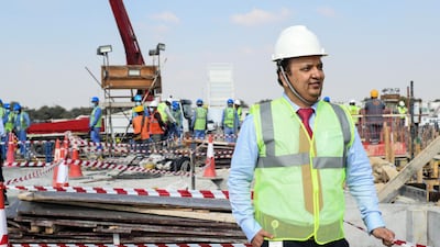 The temple is scheduled to be ready by 2023 and designed to serve the UAE's huge population of Hindus. Khushnum Bhandari for The National