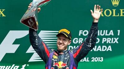 Sebastian Vettel has won three world championships with Red Bull. Paul Chiasson / AP Photo