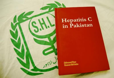 A book on hepatitis at the Jail Road Lahore Service's Hospital in Pakistan. Matthew Tabaccos for The National