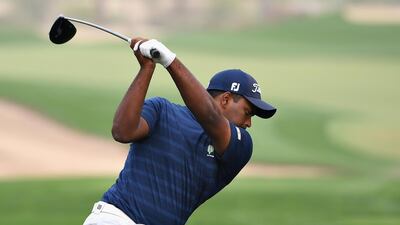 A 1-under par score was not enough to make the cut at the 2019 Omega Dubai Desert Classic, but Rayhan Thomas will be in European Tour action again soon at the Saudi International. Getty Images