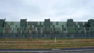 The exterior of the Google Data Centre is pictured in Waltham Cross, north of London, on October 20, 2026. A power outage at a Google Cloud data centre in London caused serious network disruptions to its services. AFP