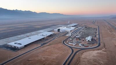 Israel closed the airspace above southern Ramon Airport after a drone launched from Yemen struck the arrivals hall, injuring two people. Getty Images