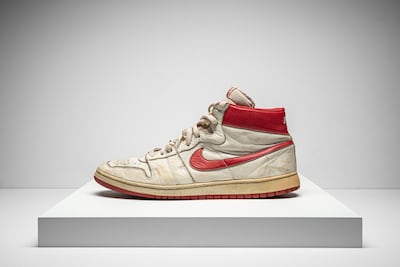 Michael Jordan's Nike Air Ship Nike from 1984. Courtesy Christie's