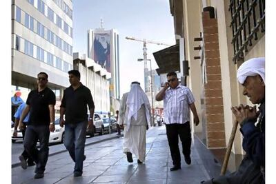 A quiet street in downtown Manama, Bahrain. AP