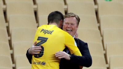 Gerard Pique, 8 - A gamble to start the defender who has barely played after injury, but Koeman went for his experience. He was correct to do so as Pique was peerless. EPA