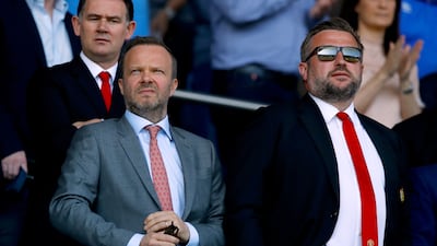 Richard Arnold, right, will succeed Ed Woodward, left, as Manchester United's chief executive. PA