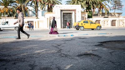 The spot where Mohamed Bouazizi self-immolated opposite the then govenor's office.