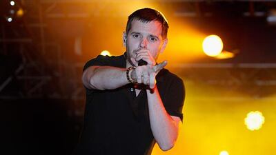 READING, ENGLAND - AUGUST 28: Mike Skinner of The Streets performs live on the NME Radio 1 Stage during day three of Reading Festival 2011 on August 28, 2011 in Reading, England. (Photo by Simone Joyner/Getty Images)