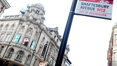 The West End theatre district in London
