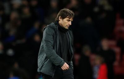 Chelsea manager Antonio Conte saw his side lose in the League Cup in midweek. John Sibley / Action Images via Reuters