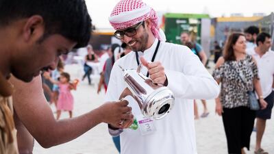 People came together to mark the Three Year Countdown to Expo 2020. Anna Nielsen/The National