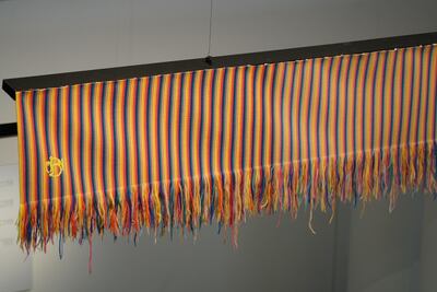 Khalid Shafar's 'Woven Year'. Courtesy Louvre Abu Dhabi