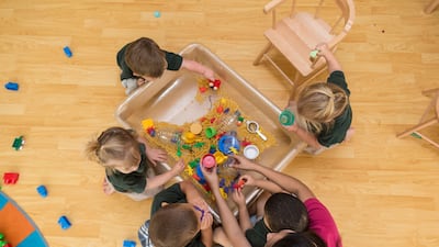 KHDA has issued guidelines to allow a temporary nursery for children to be set up in a residence under supervision of a trained teacher. Antonie Robertson / The National