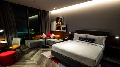 All rooms contain memorabilia from Warners Bros films and TV shows