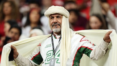 An Algeria supporter in Vancouver to watch his team take on Switzerland. AFP