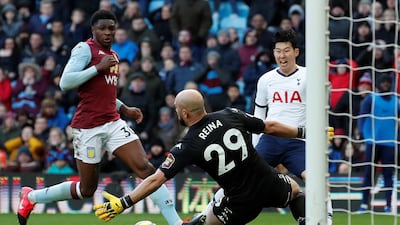 Son Heung-min slots home the winning goal. Reuters