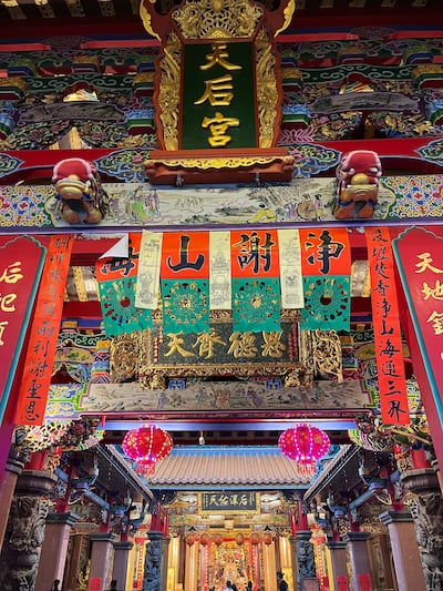 Taitung's colourful Tianhou Temple. David Dunn for The National