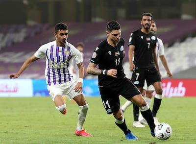 Baniyas midfielder Gaston Suarez in action during their Arabian Gulf League win over Al Ain on Tuesday, March 17. Courtesy PLC