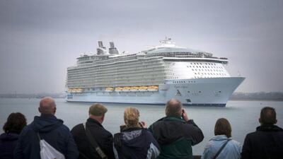 Oasis of the Seas arrives in the United Kingdom. Matt Cardy / Getty Images
