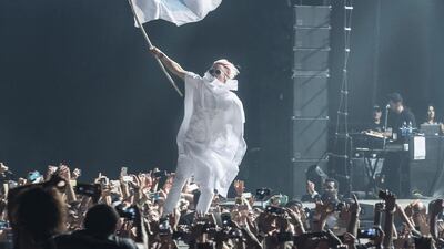 Jared Leto of Thirty Seconds to Mars performs during Dubai Music Week 2015 at Dubai World Trade Centre. Cedric Ribeiro / Getty Images
