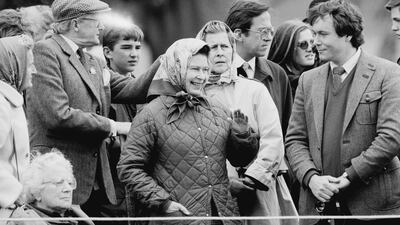 Queen Elizabeth II at the the Windsor Horse Show in 1984. Getty Images