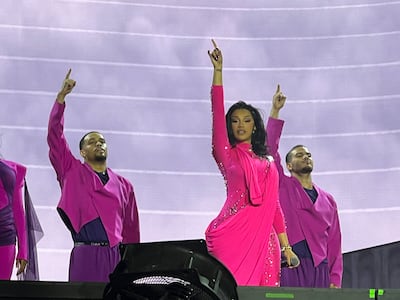 Cardi B puts on a kinetic 80-minute act. Saeed Saeed for The National
