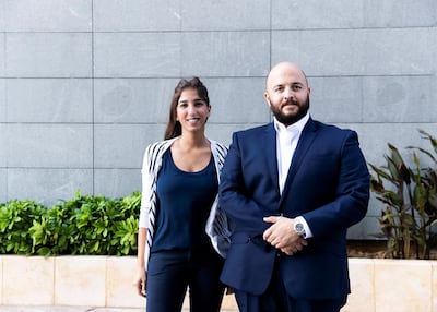 COO Laila Akel and CEO Hussein Nasser-Eddin. Reem Mohammed/The National