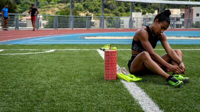 Aziza Sbaity is Lebanon's fastest woman. If she does get chosen for the Olympics, she will be the first black Lebanese to represent Lebanon at the games. Courtesy Matt Kynaston