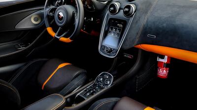 This test model, in Ventura orange, costs Dh999,000. Victor Besa / The National