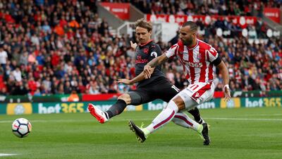 Striker: Jese Rodriguez (Stoke City) – A brilliant debut. The Spaniard condemned Arsenal to defeat and got Stoke the kind of high-profile win they could not register last season. Carl Recine / Reuters