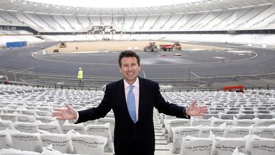 Lord Sebastian Coe standing "in the middle of" London 2012's legacy. Sean Dempsey/PA Wire.