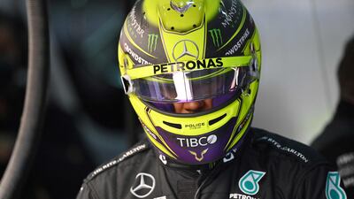 Mercedes' Lewis Hamilton endured another disappointing session. AFP