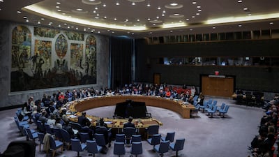 Kyriakos Mitsotakis, Prime Minister of Greece, chairs a meeting of the UN Security Council in New York City, on May 20. Reuters