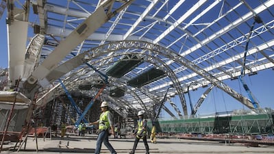 Abu Dhabi’s Midfield Terminal building, above, is among the biggest airport projects Parsons has worked on over the past decade. Mona Al Marzooqi / The National