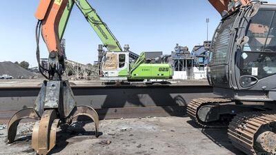 The Emirates Steel plant in Mussaffah. Antonie Robertson / The National