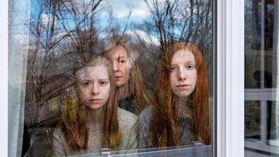 'Sally, Ella, Tori' in Hingham, Massachusetts, taken by Rania Matar. Rania Matar